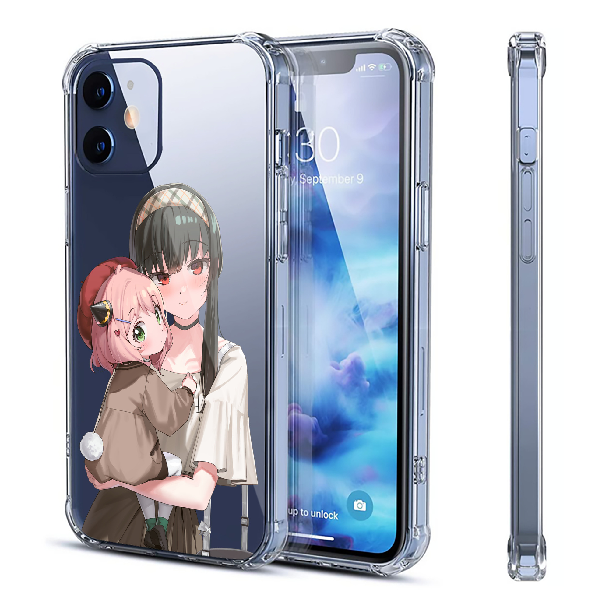 （画像用） SPY×FAMILY间谍家家酒 【iPhone 12シリーズ対応】透明スマホケース（クリアソフトケース）